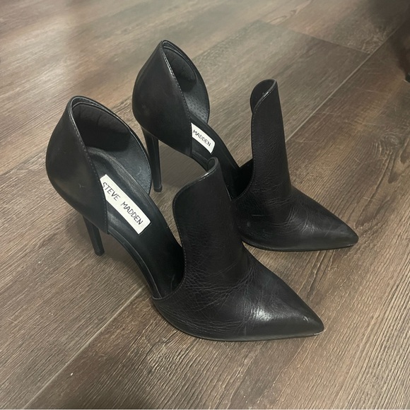 Steve Madden Dolly black leather pumps - Picture 2 of 6